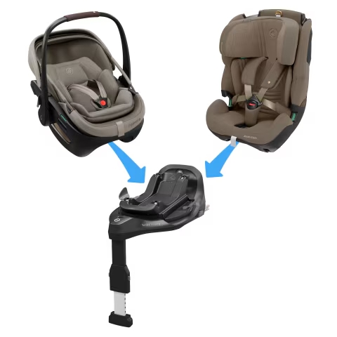 База Maxi-Cosi FAMILYFIX SLIDE PRO — преимущество: Одна база для нескольких автокресел